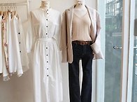 린넨 헤링본 자켓 / 스티치..