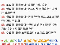 설날 스피드 강화훈련 집중..