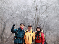 월악의 구담봉 상고대(서리꽃) 산행