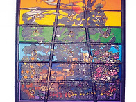 송학문양무지개서랍장