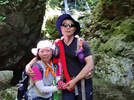 삼척 무건리 이끼폭포에서