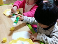 종이접시 액자꾸미기~~^