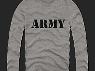 [긴팔/2Color] 아미 나염..