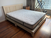 편백나무 더블킹 침대