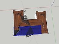 스케치업 한옥 기와 올리기..