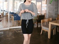 블랭크 원피스-쉬폰T se..