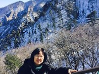 겨울 설악산에서 본 풍경