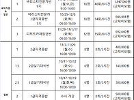 10-11월 개강안내