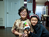 쿠키와쵸코의 첫번째 생일..