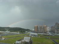 아파트뒤 무지개