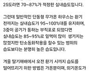 딸기 습도와 온도 비율