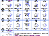 6월 점심과 저녁식단표