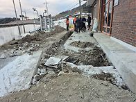 마을회관 하수관공사, 25..