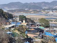 서갈몬당에서 본 교회와 ..