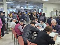 호현동봉사회 복지관 배식..