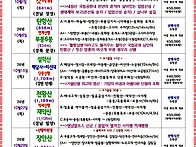 26년 10월 산행일정표(산..