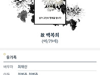 장경운 장모님 별세