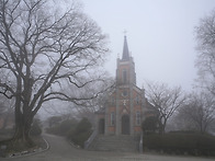 공세리성당 안개