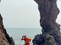 승봉도 섬 산행.