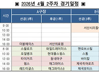 2026년 서해안리그 4월 ..
