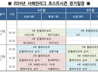 2024년 서해안리그 포스트..