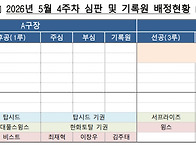 2026년 서해안리그 5월 ..