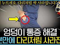 엉덩이통증, 다리..