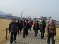 강화 고인돌 탐방도보 모습..