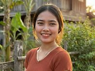 라오스 남부지역의 농촌마..