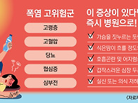 갑작스러운 더위&hellip; 심장질..