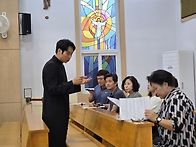 새신자 첫고해와 점심식사