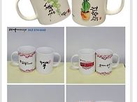 캘리그라피 머그컵