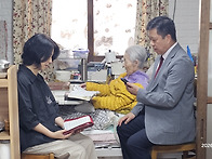 장래황선생님 세례받다