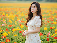 양귀비꽃과 연인