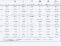 2025년 5월 2주 식단표