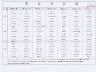 2025년 8월 3주 식단표