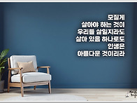 오늘의 책 속의 한 줄 -..