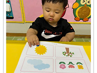 자연물 카드에 스티커를 ..