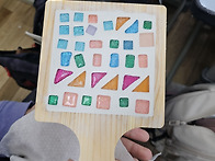 냄비 받침대 타일공예 체험..