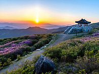 황매산 일몰