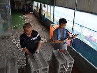 강정고령보 수중 안전라인..