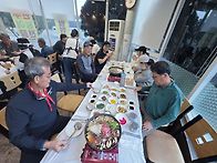 정기산행 하산주