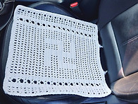 (코)불교마크 자동차 방석