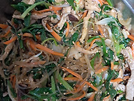 초벌부추 넣어 만든 잡채