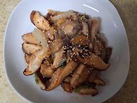 표고버섯 전복볶음