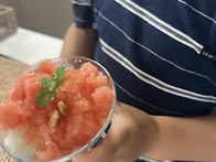 해솔반 조하람 토마토빙수만들기