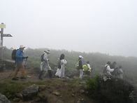 구름속의 산책 선..