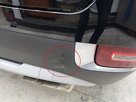 팰리세이드 뒤범퍼 가니쉬..