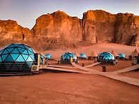 요르단 사막에 있는 호텔