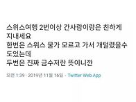 스위스 여행 2번이상 간 ..